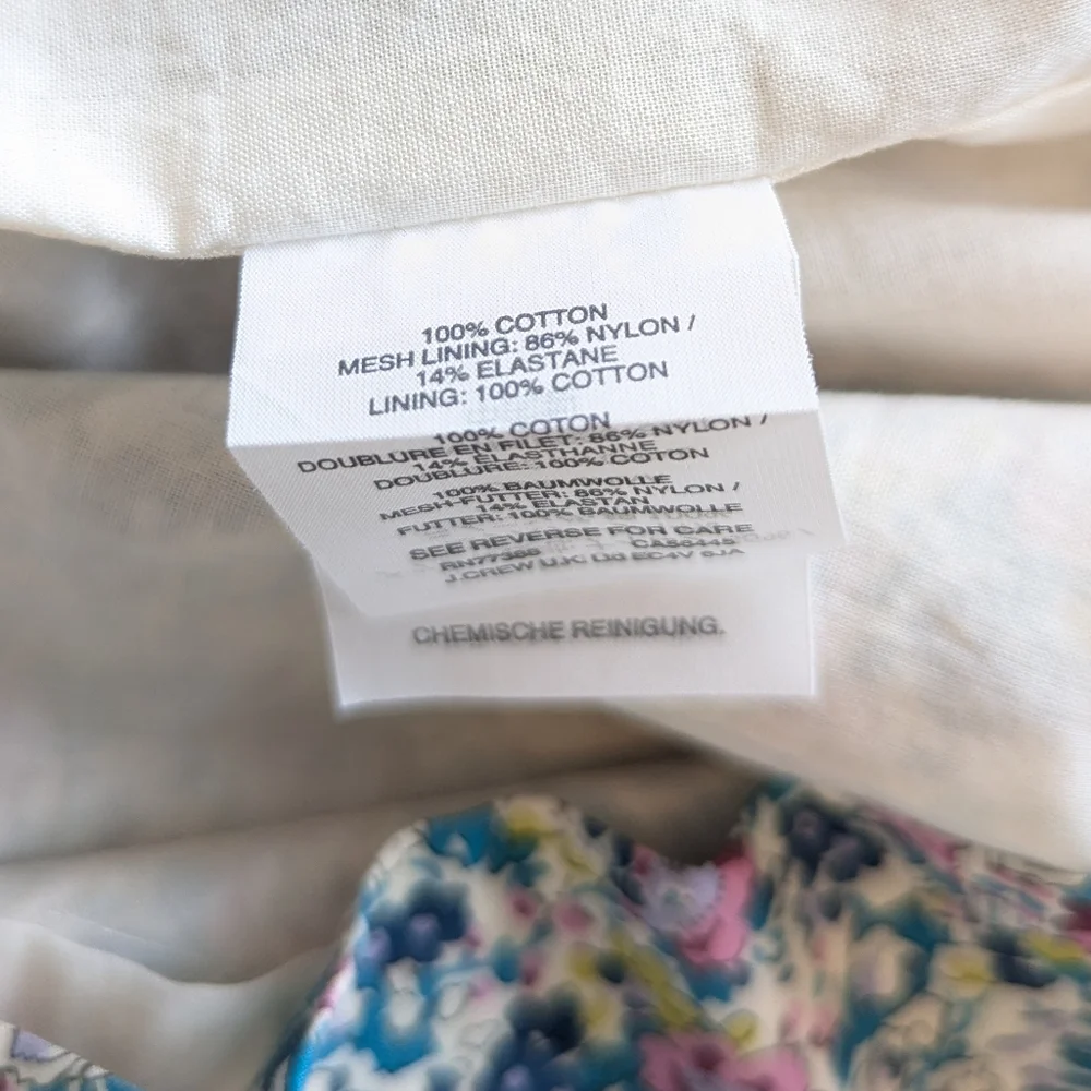 J. Crew Liberty fabric dress